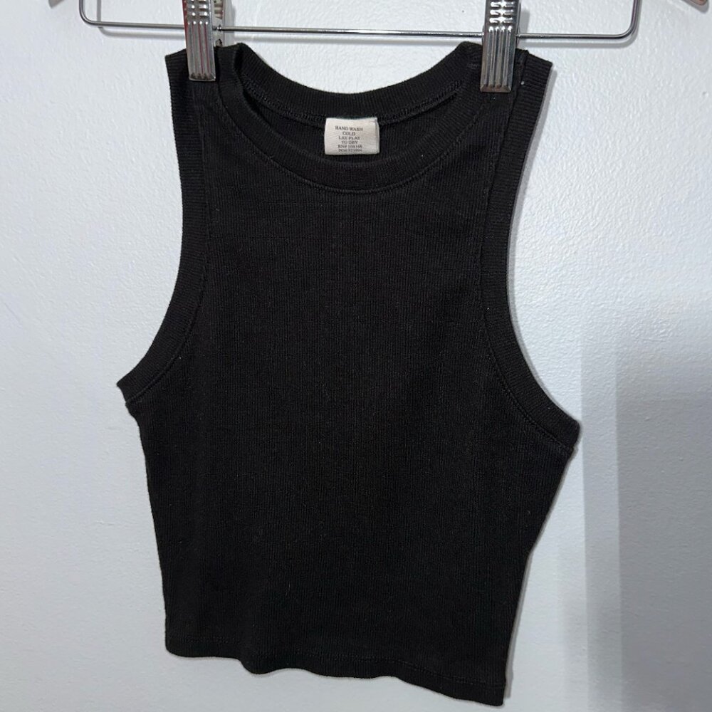 Tilly's black high-neck tank top